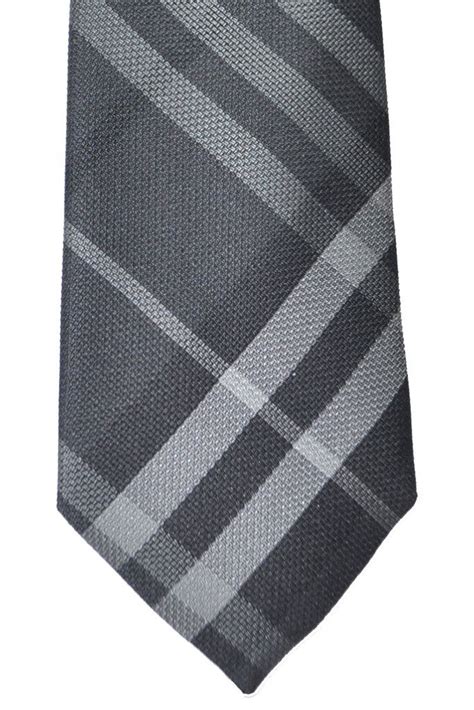 burberry grey plaid tie|Burberry ties outlet.